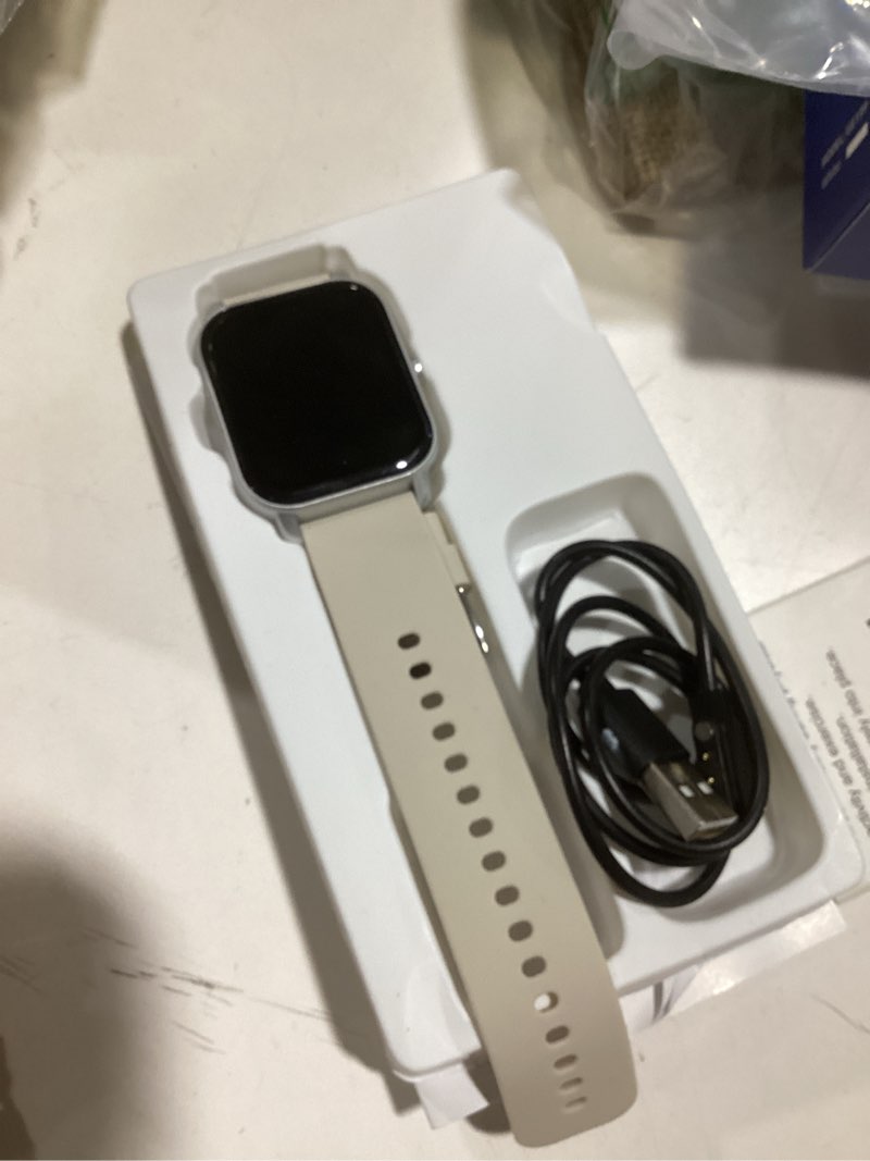 Condition photo showing Good Condition for Smart Watches for Men Women(Answer/Make Call), Fitness Tracker Watch with Activity Counter/Sleep Monitor/ 110+ Sports Modes,Smart Watch for Android iPhone iOS Compatible (Starlight, 1.83) Starlight 1.83