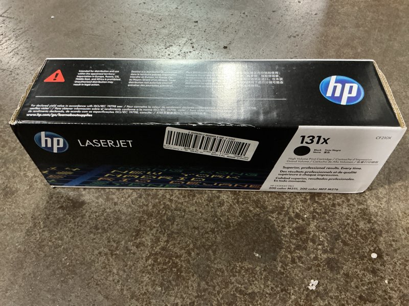 Condition photo showing New/Like New for hp 131x high yield black original laserjet toner cartridge, ~2400 pages, cf210x