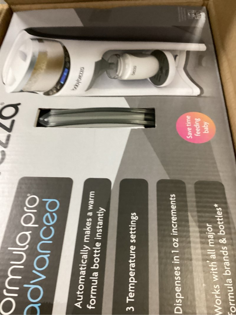 Condition photo showing As Is for Baby Brezza New and Improved Formula Pro Advanced Formula Dispenser Machine - Automatically Mix a Warm Formula Bottle Instantly - Easily Make Bottle with Automatic Powder Blending, White