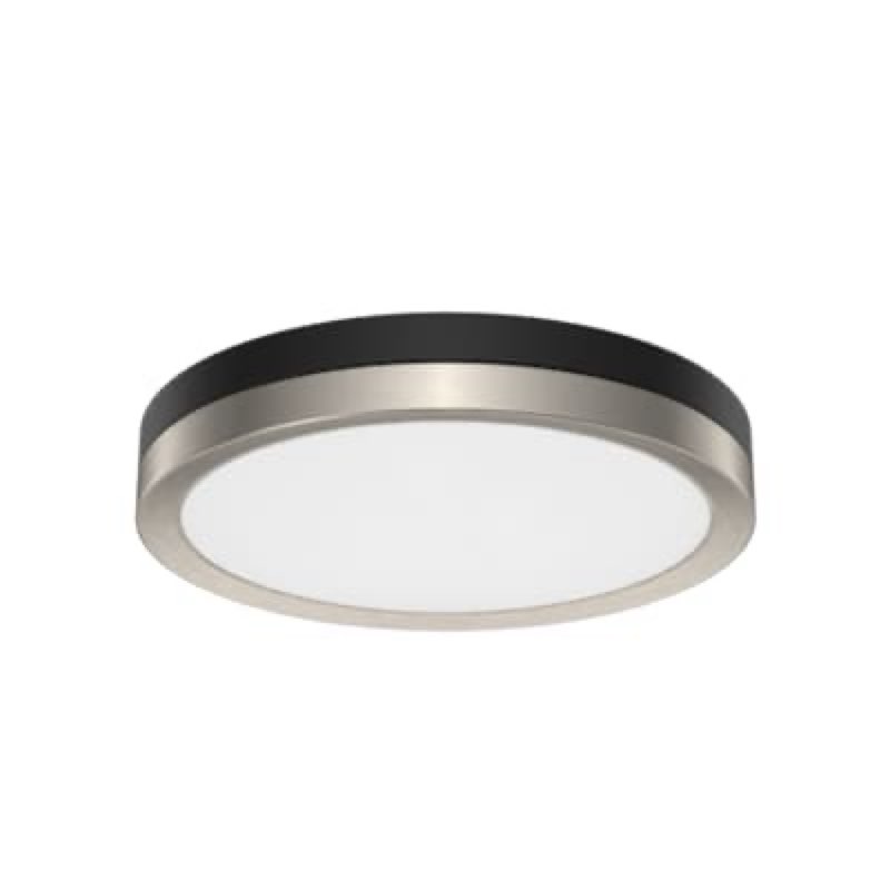 project source 1 -light 13.11-in matte black integrated led flush mount light