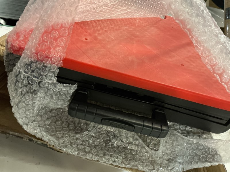 Condition photo showing New/Like New for maxworks 50830 collapsible black rolling folding dolly cart for teachers - multi-functional teacher dolly with extra storage, durable wheels, and easy-to-fold design for classroom, office, shopping