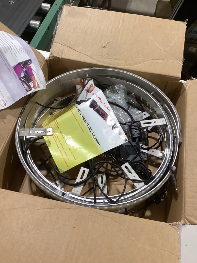 Tzvmny 4PCS 15.5" Quad Row Pure White LED Wheel Rim Lights - Bluetooth Control, Breath/Strobe Flash 