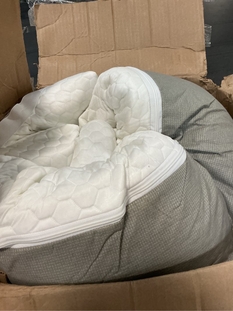 Condition photo showing As Is for helix ergoalign mattress topper with glaciotex™ - queen