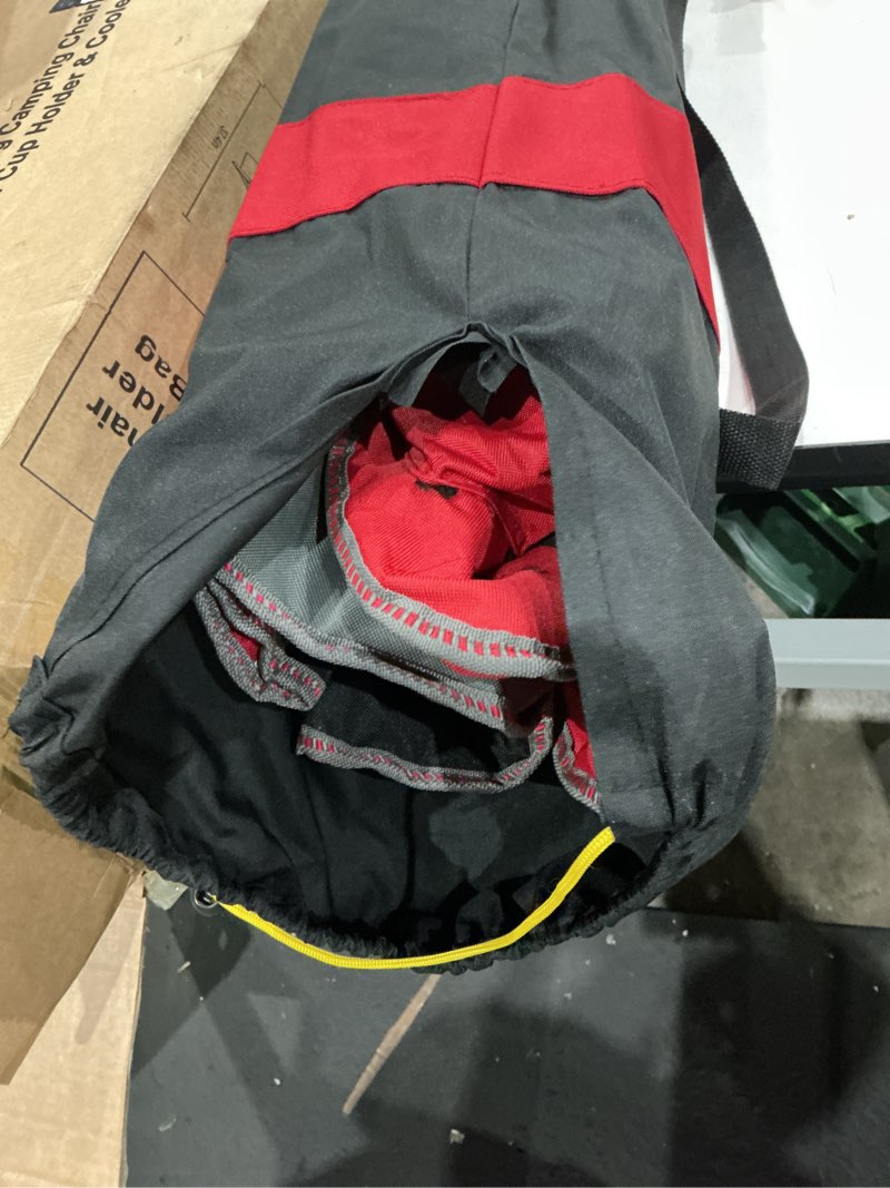 Condition photo showing Good Condition for northroad 2 pack oversized camping chair, padded portable chairs heavy duty camping folding chairs w/cooler bag & cup holder, support 400 lbs for outdoor, fishing & garden (red & black) red&black