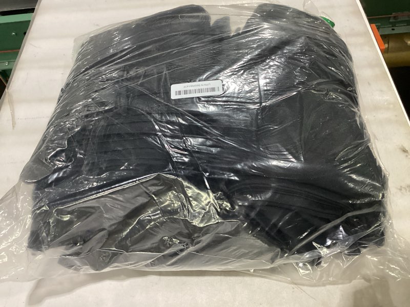 Condition photo showing As Is for sancua 6 Pack Black Tablecloth 90 x 132 Inch - Rectangle Table Cloth for 6 Feet Tables Stain and Wrinkle Resistant Washable Polyester Table Cover for Dining Wedding Banquet Party Buffet Restaurant Black 6 Pack 90x132 Inch Tablecloth