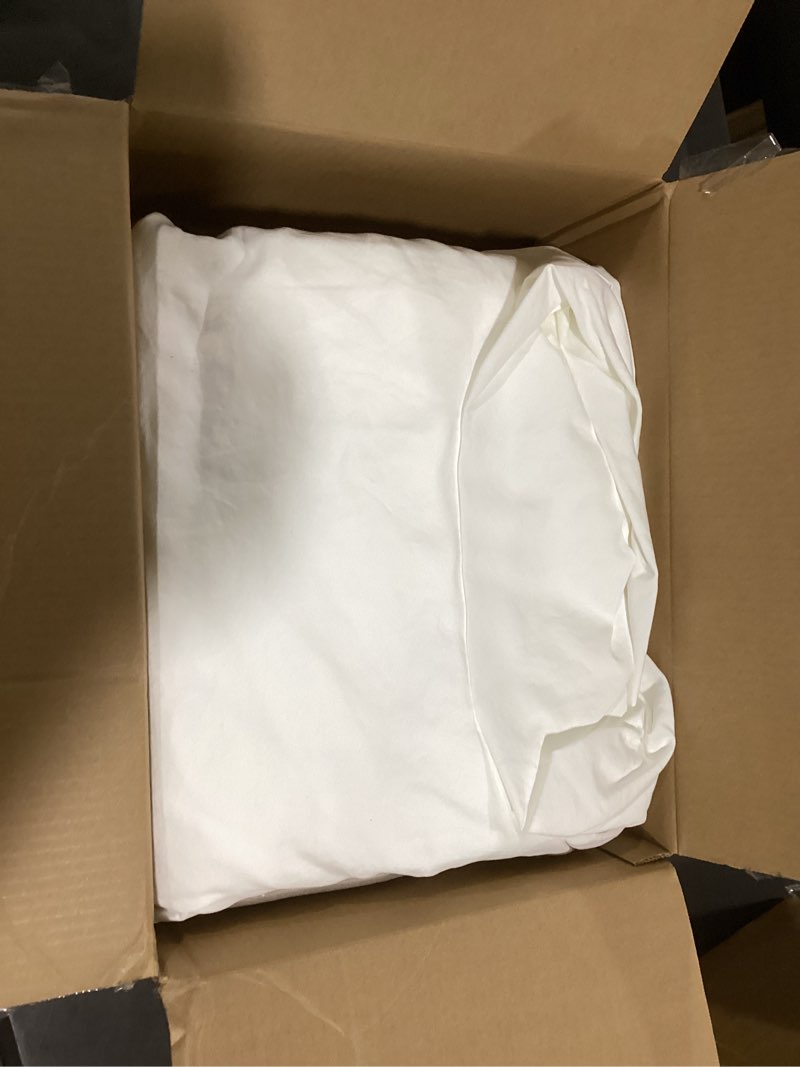 Condition photo showing Good Condition for lane linen 100% egyptian cotton california king sheet sets, soft & comfy luxury hotel like thick fully elasticized bed sheets, no pill fade resistant oeko tex certfied cal king sheets - white california king 01: white