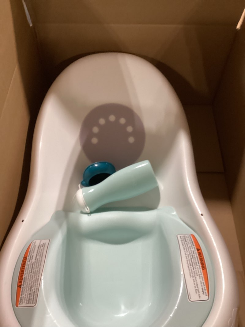 Condition photo showing Good Condition for fisher-price™ baby to toddler bath 4-in-1 sling 'n seat tub with removable infant support and 2 toys, pacific pebble blue