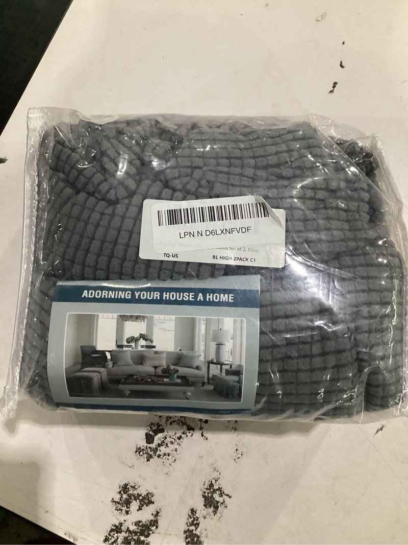 Condition photo showing Good Condition for turquoize stretch bar stool cover counter stool pub chair slipcover for dining room cafe barstool slipcover removable furniture chair seat cover jacquard fabric with elastic bottom set of 2, gray grey 2