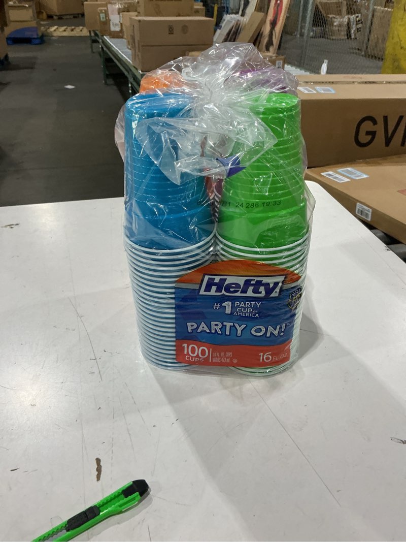 400 mixed colored cups