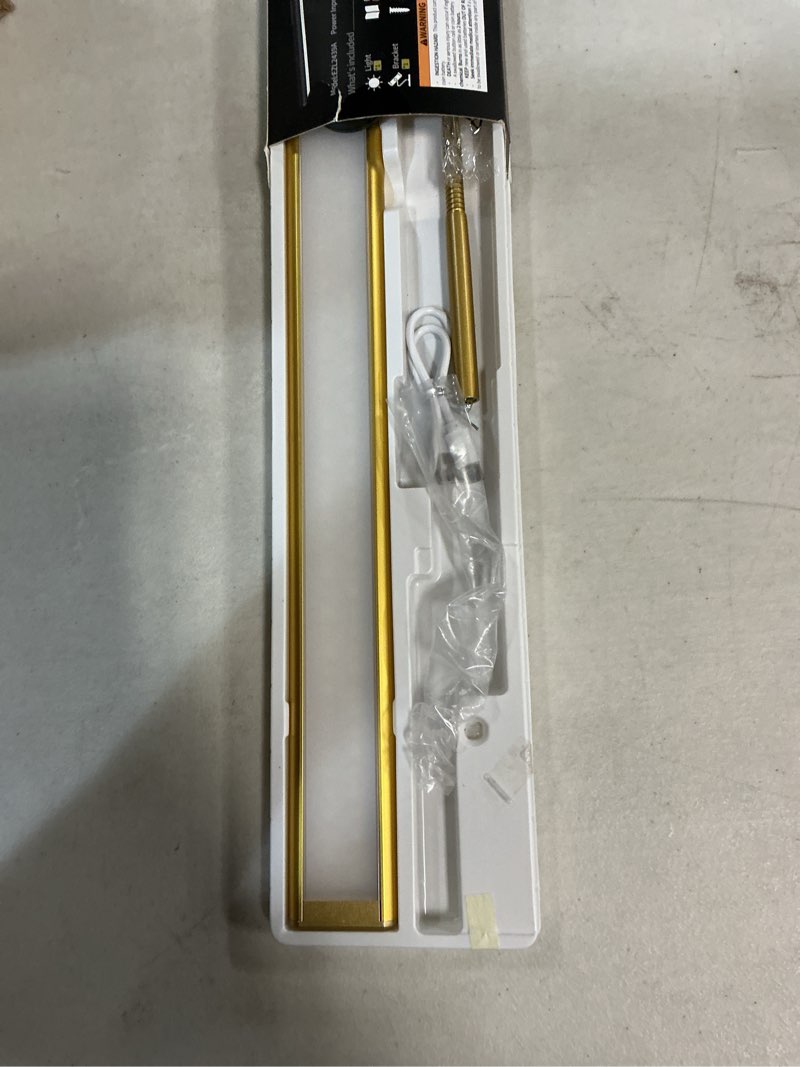 Condition photo showing Good Condition for ezvalo picture light for wall, 4800mah rechargeable wireless remote, 16in dimmable magnetic led art display light with 3 color temperatures, for gallery, living room, bedroom, hallway (gold) gold 16inch 1