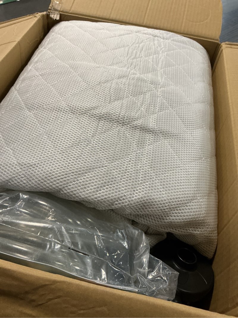 Condition photo showing As Is for Free Flow Full Wave Water Mattress, Square Waterbed Mattress for Adults, 7.9" Thick PVC Softside Water Bed with Removable Cover, Protable and Foldable, Dual Air Valves (Full - 54"x75")