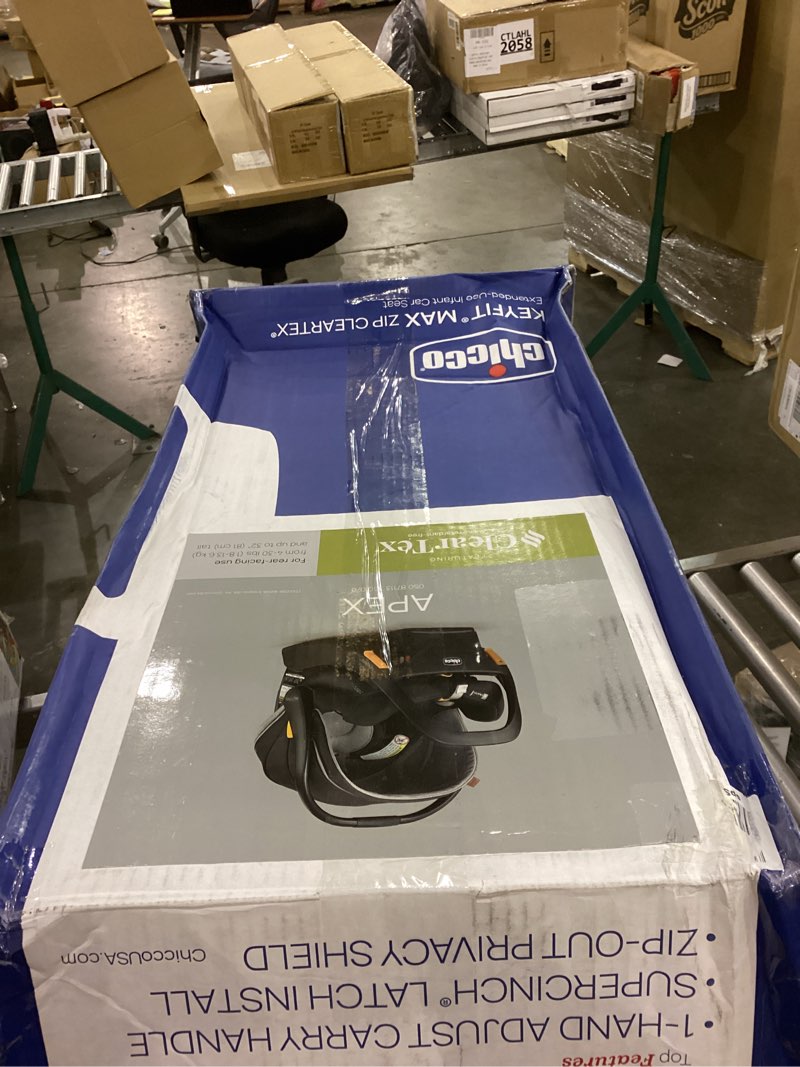 Chicco KeyFit Max Zip ClearTex Infant Car Seat and Base, Rear-Facing Seat for Infants 4-30 lbs., Inf