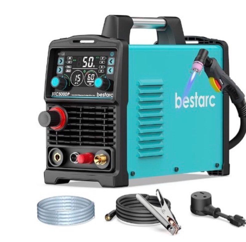 bestarc pilot arc plasma cutter, [large led display][air sensor] 75a plasma cutter machine 110/220v 