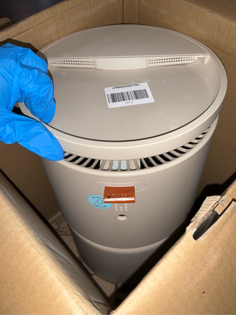 Condition photo showing As Is for BLUEAIR Room Humidifier - DreamWell - 72Hr Top-Fill Mist-Free InvisibleMist Technology Aroma Stone for Essential Oils and Soothing Mood Lighting - Quiet Operation for Bedroom and Home Use Beige Large