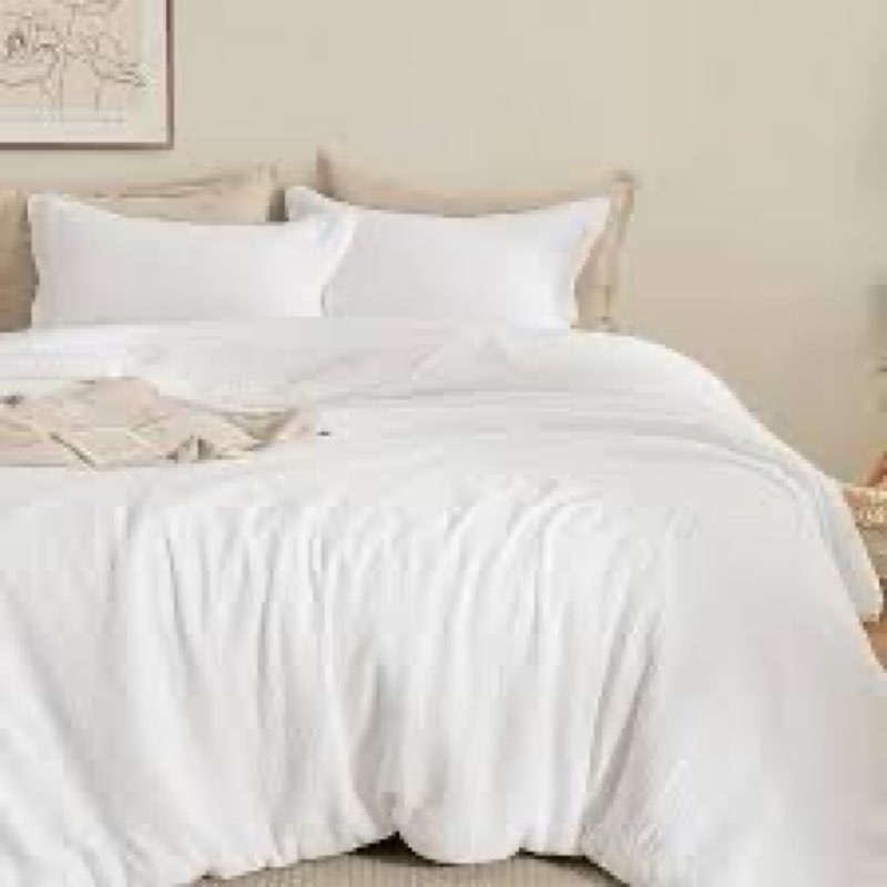 David's Home Cotton Muslin Comforter Set Twin Size, Soft Lightweight Breathable Cozy Skin-Friendly,  ( similar 