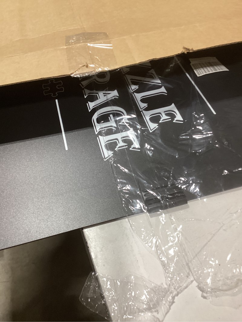 Condition photo showing As Is for Puzzle Storage Folder with Labeling Tabs & Name Card Pocket, Portable Puzzle Holder for 1000 Piece Jigsaws with Handle, 28.3 * 21in(Inner Page),Black Storage Book 1000pcs