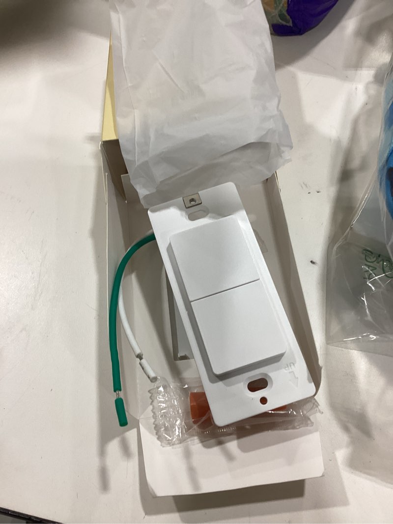 Condition photo showing Good Condition for moes smart double light switches, 2nd generation wi-fi 2 gang single pole switch, netural wire required, inteligente switch combo compatible with alexa google assistant, remote control 2nd generation 2 gang