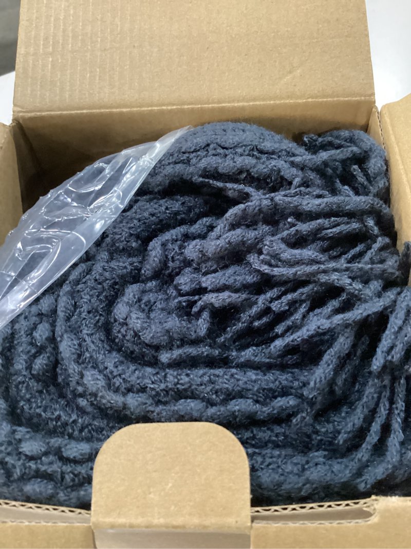 Condition photo showing New/Like New for LOMAO Knitted Throw Blanket with Tassels Bubble Textured Soft Blanket Lightweight Warm Throw Blanket for Couch Cover Home Decor (nazy)