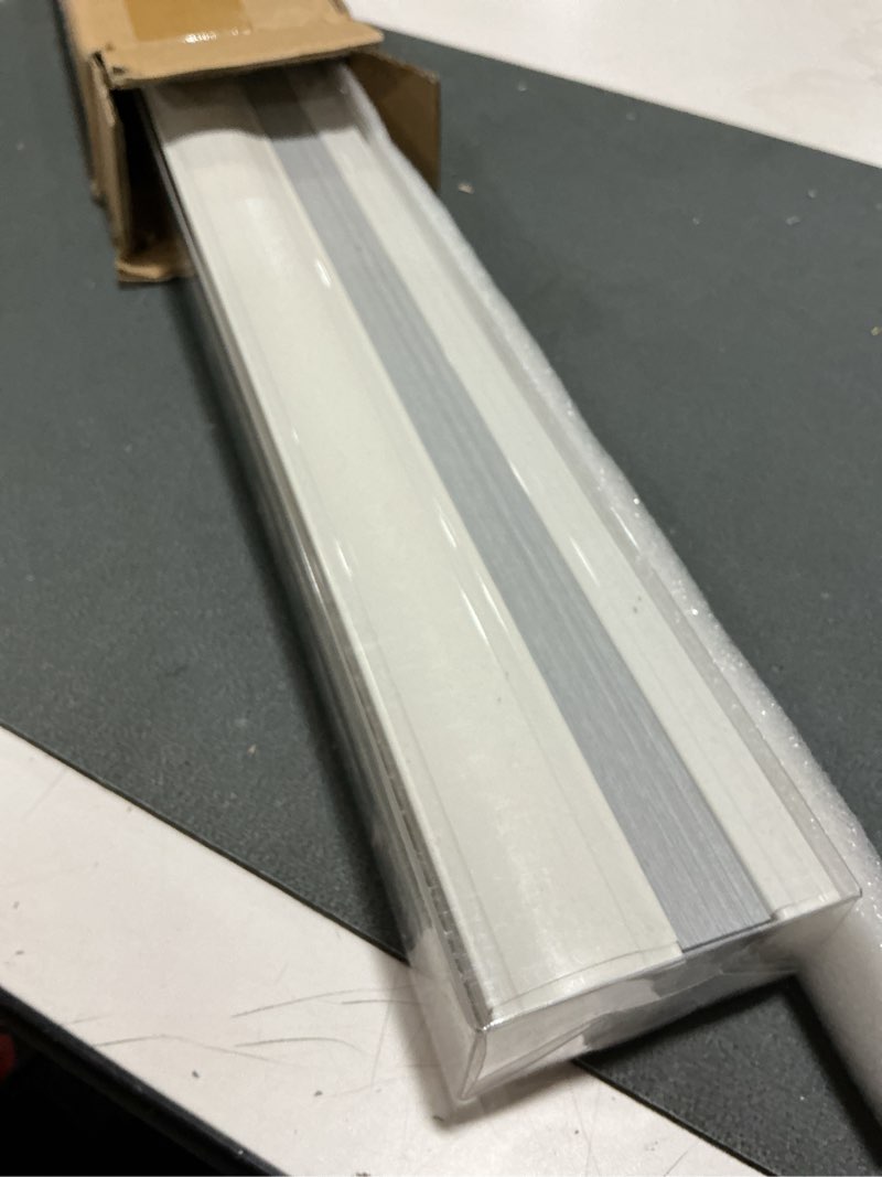 Condition photo showing New/Like New for changshade cordless cellular shades, blackout honeycomb shades for windows, pull down pleated blinds, easy to install for indoor windows and french doors,31" w x 50" h, white blackout white 31"w x 50"h