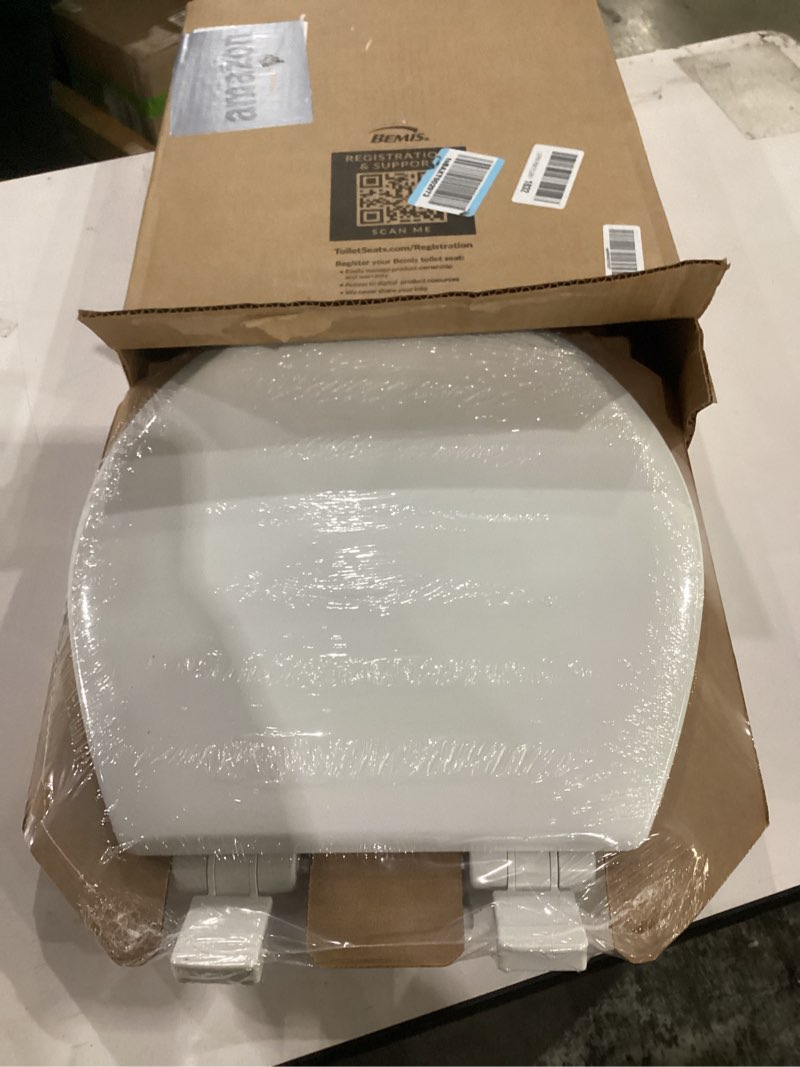 Condition photo showing As Is for bemis 888slow nextstep2 round closed-front toilet seat - white
