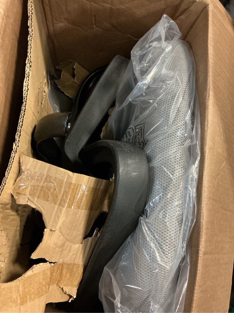 Condition photo showing As Is for Similar Office Chair, Ergonomic Desk Chairs 330LBS Capacity High Back Mesh Computer Chair with Flip-up Armrests, Comfy Work Chair with Adjustable Lumbar Support Beige-grey 25 inches x 20.5 inches x 40 inches