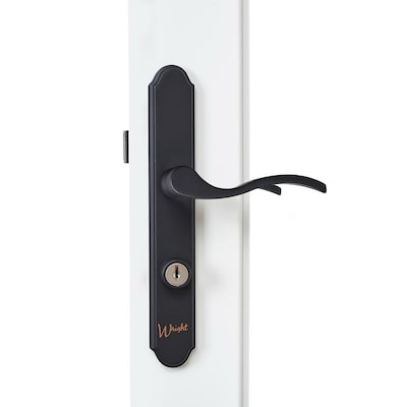 WRIGHT PRODUCTS Storm Door Matte Black Lockable Storm door Replacement Handleset