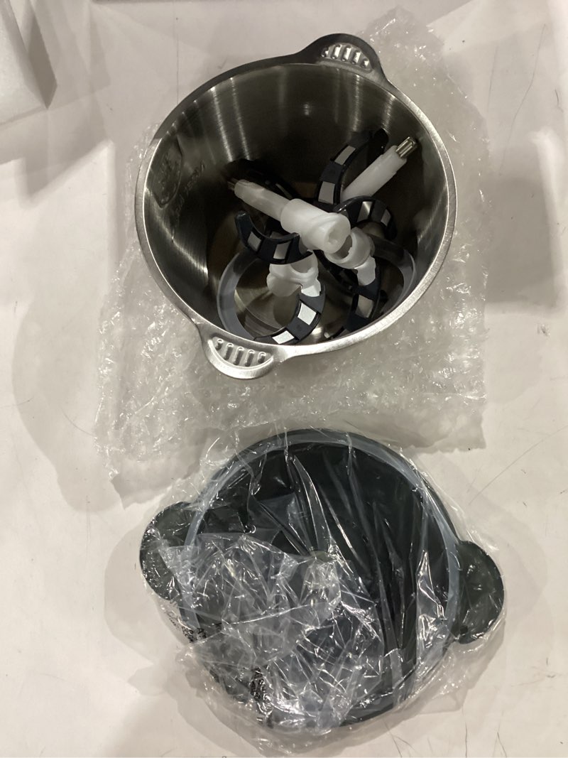 Condition photo showing Good Condition for ganiza food processors, electric food chopper with meat grinder & vegetable chopper - 2 bowls (8 cup+8 cup) with powerful 450w copper motor - includes 2 sets of bi-level blades for fruits/meat/nuts black