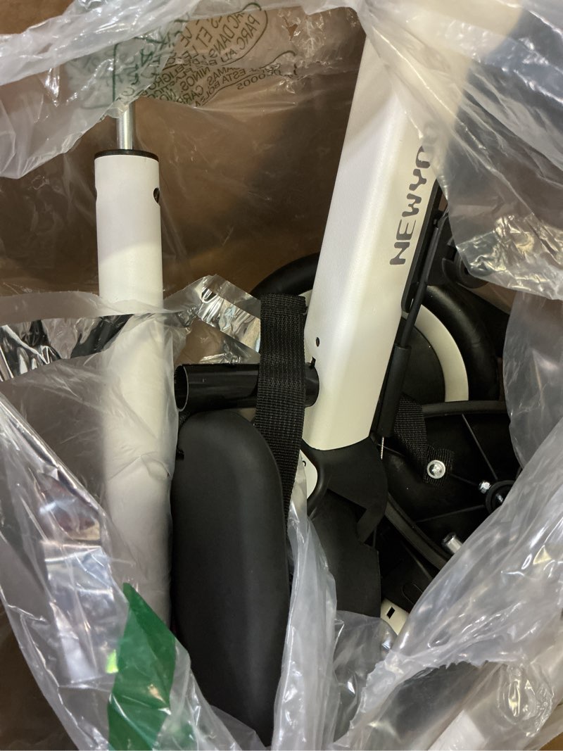 Condition photo showing Good Condition for newyoo toddler bike, 4 in 1 tricycles for 1,2,3 year olds, balance bike, birthday gift and toy for boys and girls, kids tricycle with parent steering push handle, removable pedals, white, tr007
