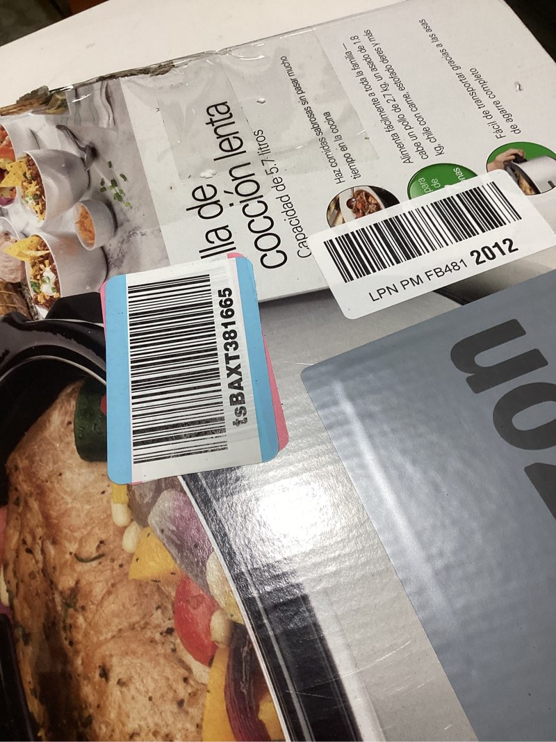 Hamilton Beach 6-Quart Slow Cooker with 3 Cooking Settings, Dishwasher-Safe Stoneware Crock & Glass 