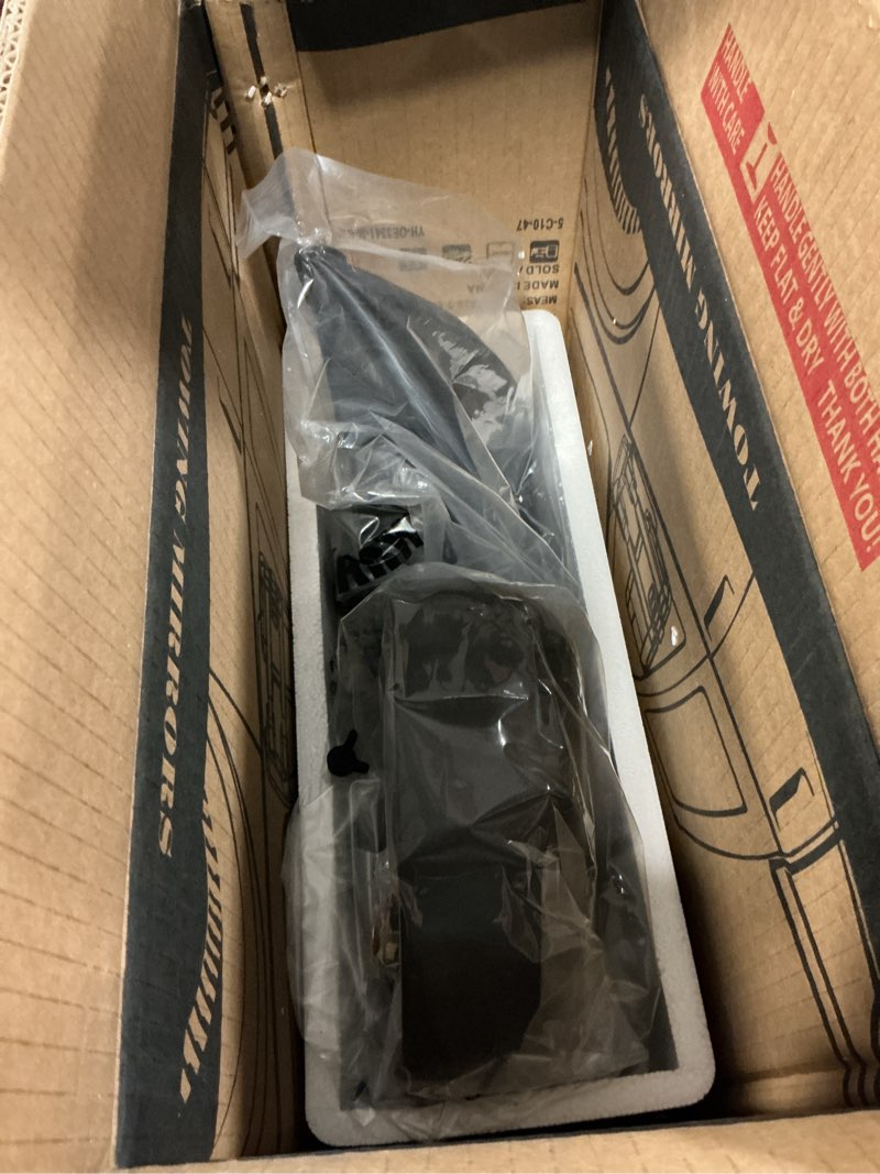 Condition photo showing Good Condition for eccpp passenger side mirrors, right rear view mirrors fit 2003-2013 for ford e-150 e-250 2004-2013 for ford e-350 e-450 super duty e-450 econoline black manual folding