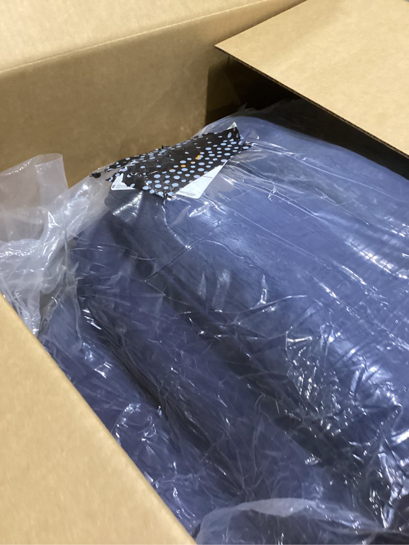 Condition photo showing Good Condition for chair cushions for dining chairs, seat cushions for kitchen chairs, indoor seat cushions with ties, tufted foam chair pads, non slip chair cushions set of 4, 15.5" x 15.5" x 4", navy blue navy blue pack of 4