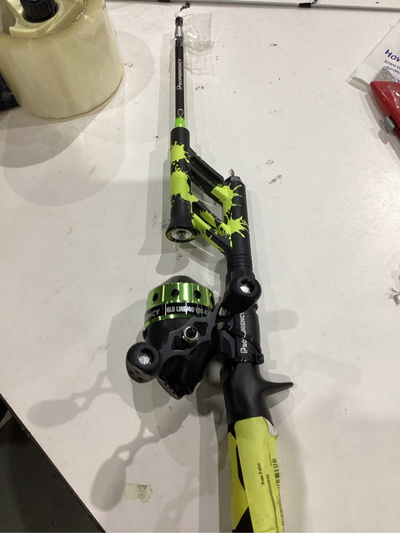 Condition photo showing As Is for profishiency fiberglass micro telescopic spincast pocket fishing ...