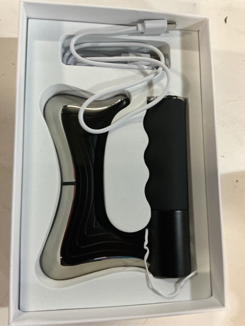Condition photo showing Good Condition for heated muscle scraper tool with pulse, vibration & heat, muscle scraper tool for deep tissue myofascial release, gua sha massage tool for muscle pain relief & full body relaxation (black)