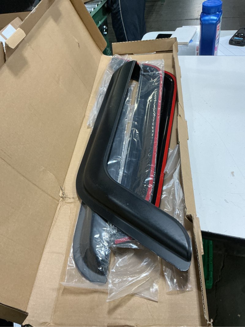 Condition photo showing Good Condition for window visors rain guards for 2018-2026 jeep wrangler jl & 2020-2026 jeep gladiator, out-channel window vent wind deflectors visors shades 2018-2024 jeep wrangler jl