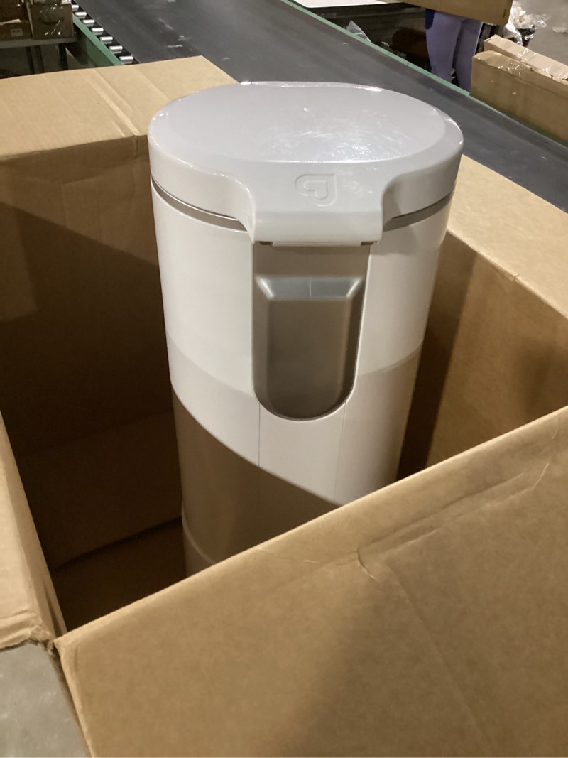 Condition photo showing Good Condition for ubbi steel diaper pail, odor locking, no special bag required, award-winning, registry must-have, white