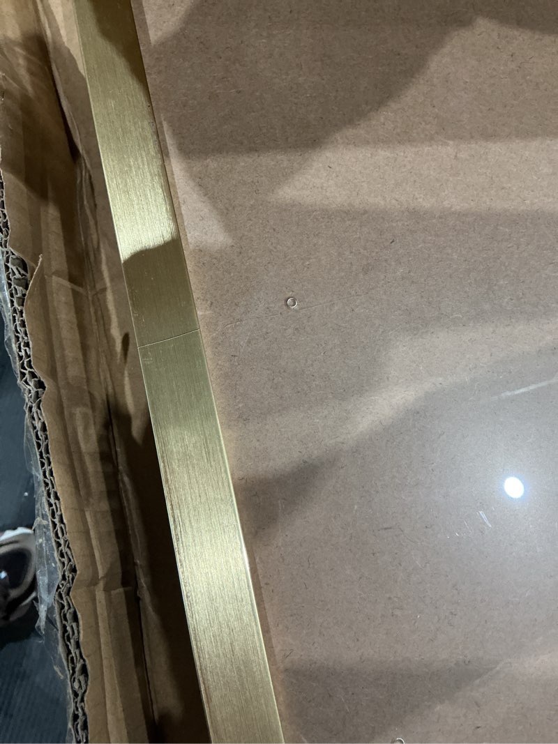 Condition photo showing As Is for 20x40 frame gold, modern 40x20 picture poster frame, horizontal vertical hanging, ornate 20 by 40 gallery family concert portrait photo frame anniversary/birthday/wedding/thank you/christmas gift