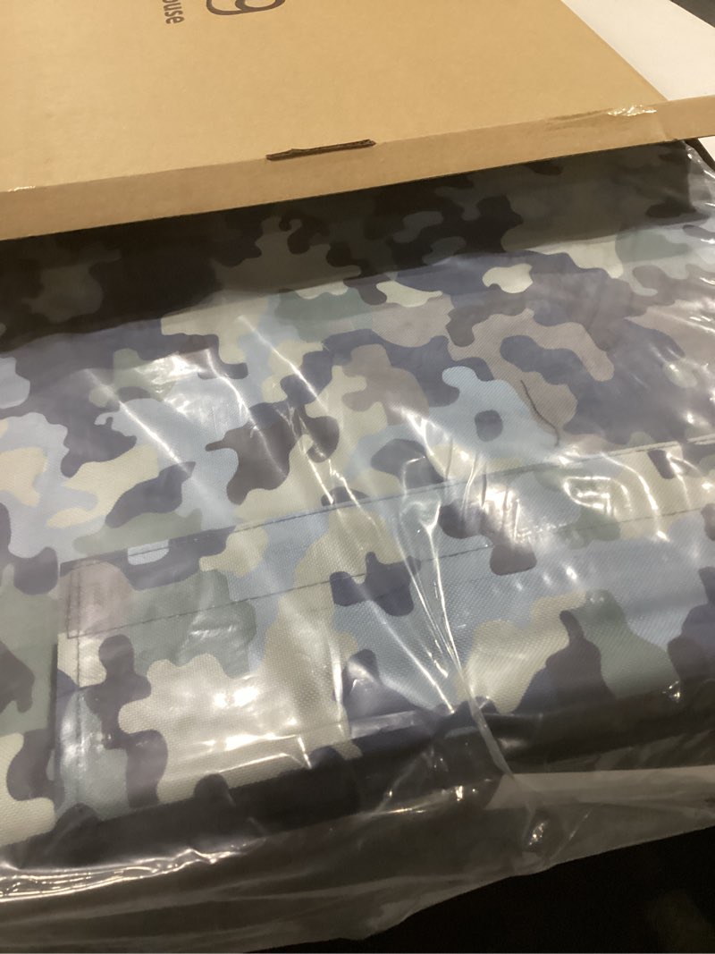 Condition photo showing New/Like New for Heated Cat House, Outdoor/Indoor Cat Shelter with Adjustable Heating Pad, Weatherproof Insulated for Feral Cats, Cat House with Escape Door, DIY Area, Optional Wide-Angle Camera - Camo/Large