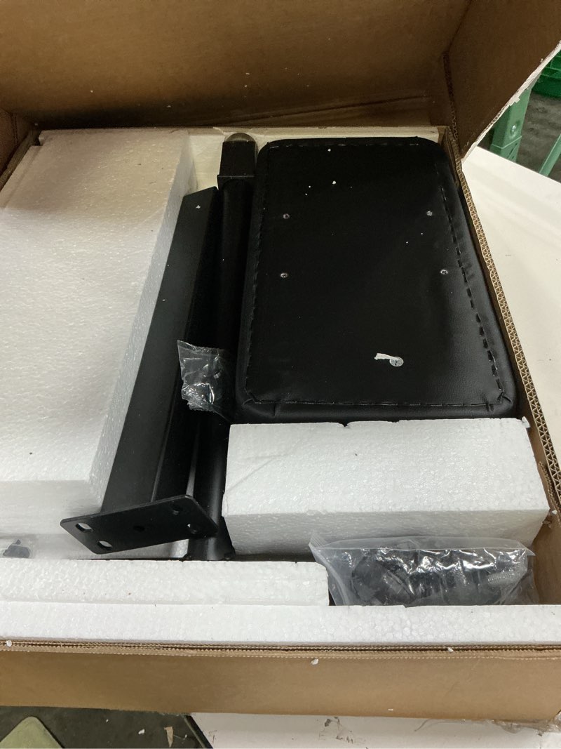 Condition photo showing Good Condition for poarmeey tattoo arm rest stand?adjustable height and tilt thicken black leather pad, stable base tattoo armrest furniture for artist studio