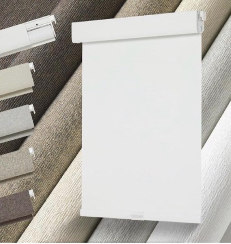 Persilux No Drill No Tools 100% Blackout Blinds for Window Blinds Cordless Roller Shades (White, 25"