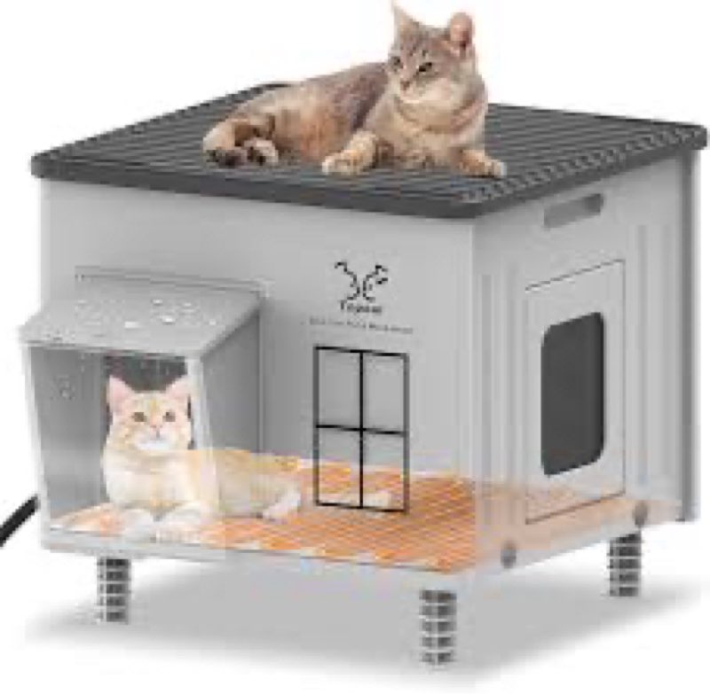 heated cat house