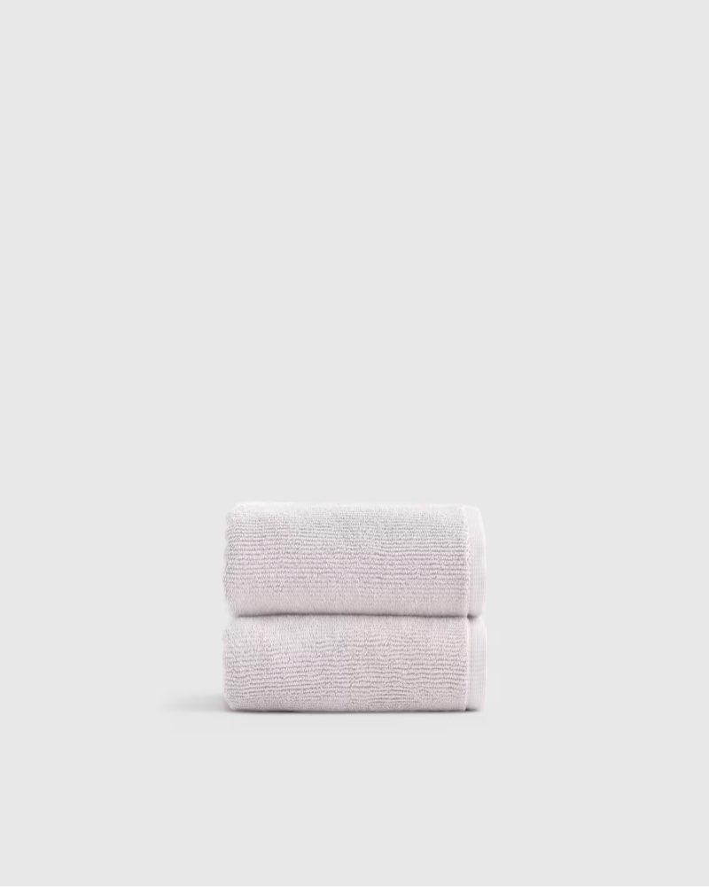 turkish ribbed quick dry hand towel (set of 2) 18x30”