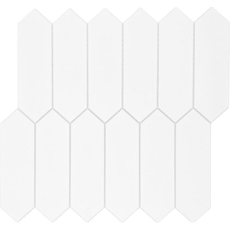 10” x 11.2” stone composite peel y stick mosaic