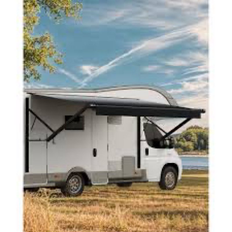 VEVOR Motorized RV Awning Complete Kit, 10' Retractable Awning with Aluminum Alloy Frame, Outdoor Tr