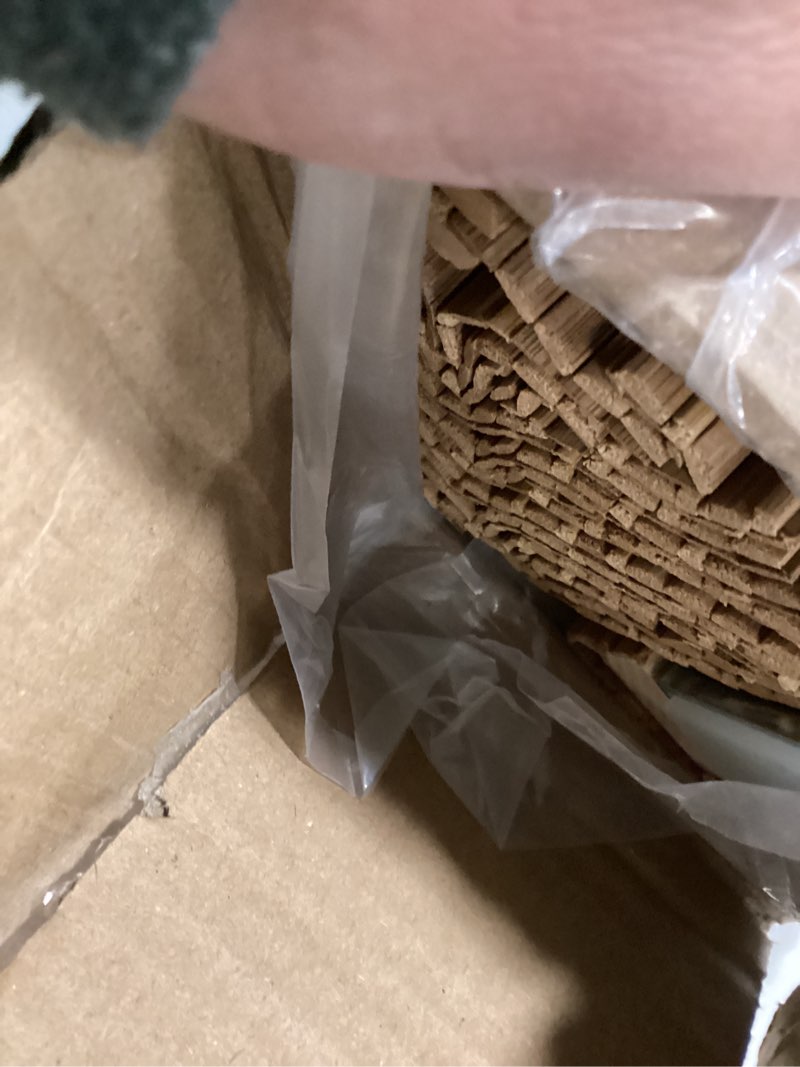 Condition photo showing Good Condition for LazBlinds No Tools No Drill Cordless Bamboo Roman Shades, Light Filtering Window Treatment, Roll Up Bamboo Blinds for Window 35'' W x 64'' H, Tuscan B Tuscan B 35'' W x 64'' H