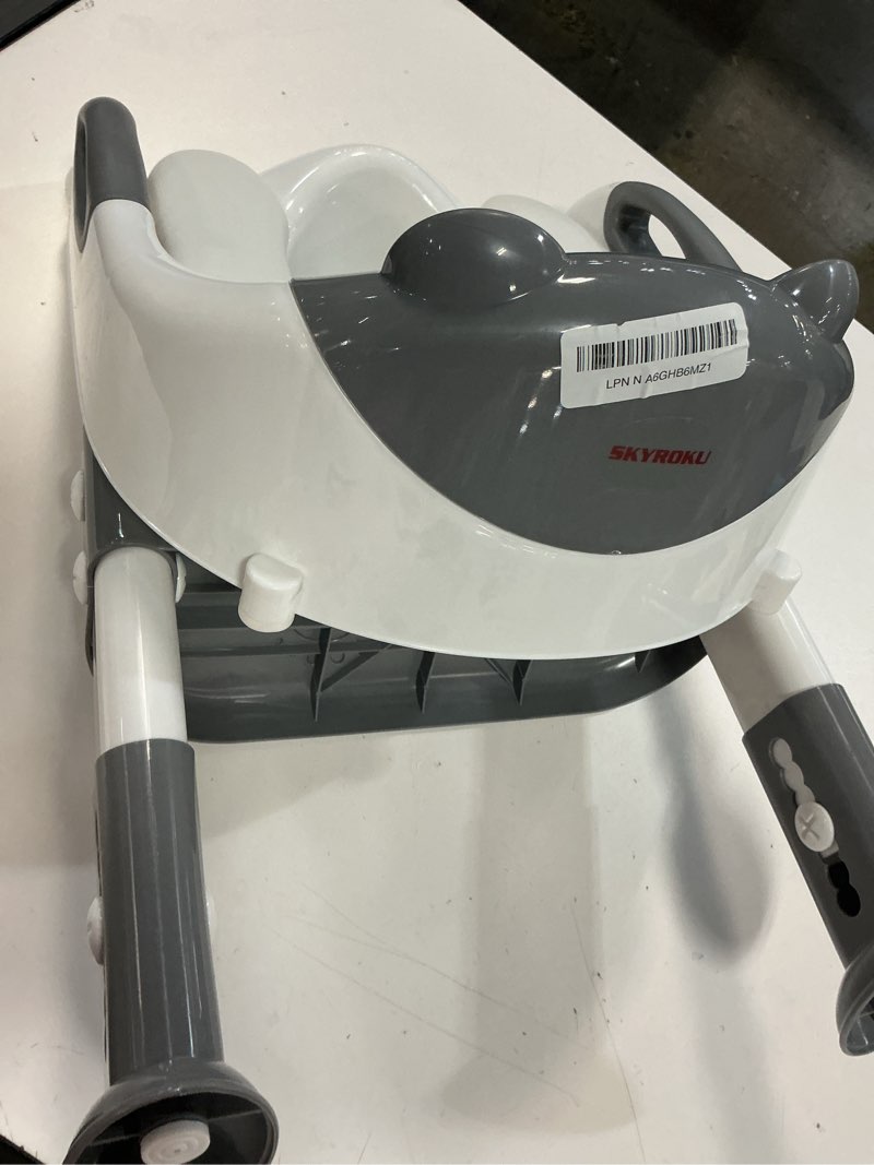 Condition photo showing As Is for Potty Training Seat ?SKYROKU Potty Training Toilet with Step Stool Ladder, for Kids Boys Girls Toddlers - Comfortable Safe Potty Seat with Anti-Slip Pads Ladder ?8838-Grey?