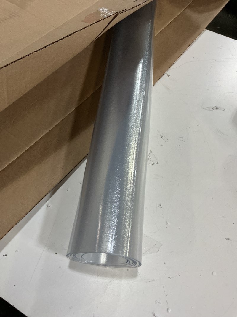 Condition photo showing Good Condition for LovePads Frosted Table Cover Protector 36 x 60 Inch, 1.5mm Thick Plastic Table Cover, Table Protector for Dining Room Table, Waterproof Vinyl Tablecloth Table Pad Mat for Kitchen, Writing Desk 36" x 60" (Rectangular) New Frosted 1.5mm