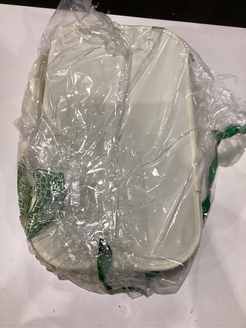Condition photo showing As Is for cream laundry basket