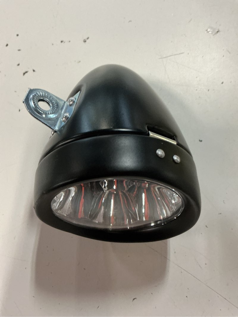 Condition photo showing Good Condition for vintage retro bicycle bike front light lamp 7 led fixie headlight with bracket black
