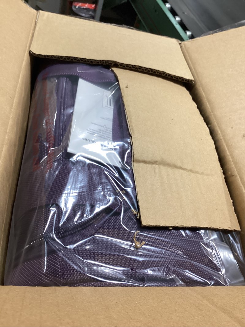 Condition photo showing Good Condition for tprc 15” underseat carry-on luggage airline approved personal item with usb charging port, purple