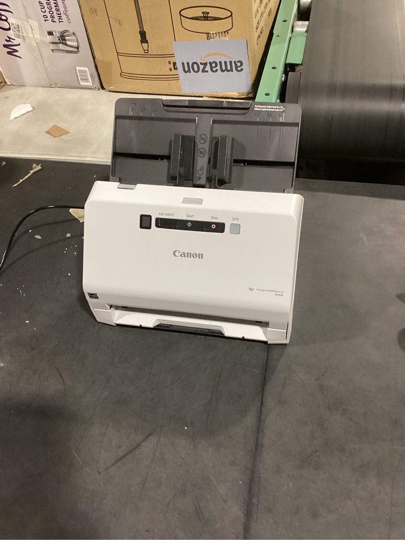 Condition photo showing Good Condition for canon imageformula r40 - office document scanner, windows and mac, duplex scanning, easy setup, scans a wide variety of documents, scans to cloud r40 document scanner